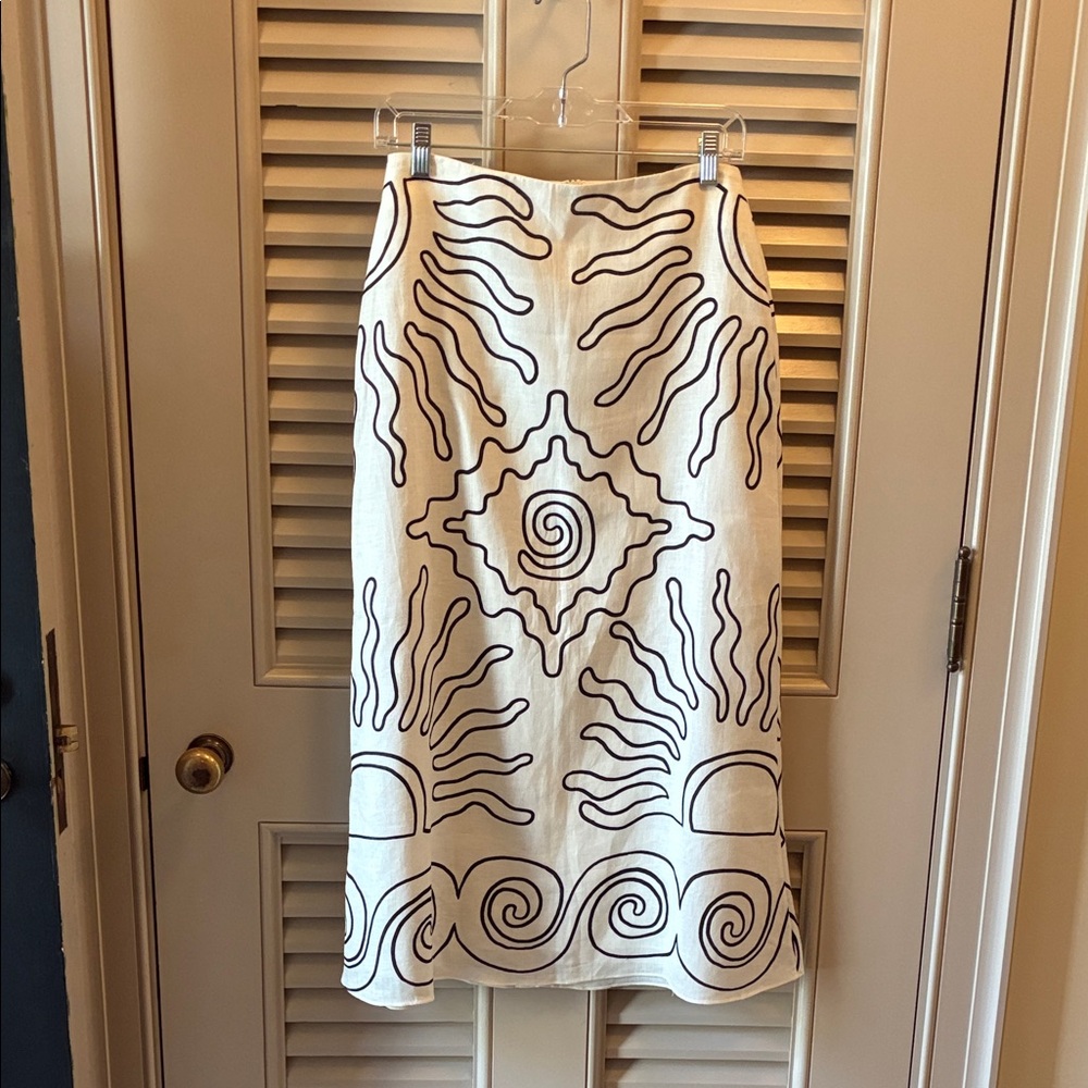 Cala De La Cruz Linen Skirt